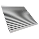 Air Return Grille for Modular Ceiling, Fixed Vanes